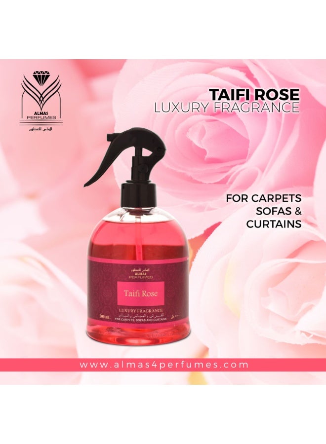 Air Freshener Taifi Rose 480 ml - Fresh Floral Fragrance | Long-Lasting Natural Aged Oud Scent for Home, Car & Office